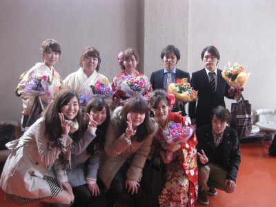 3回生との集合写真です