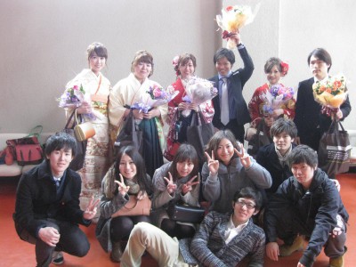 5回生との集合写真です