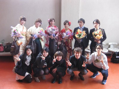 2回生との集合写真です